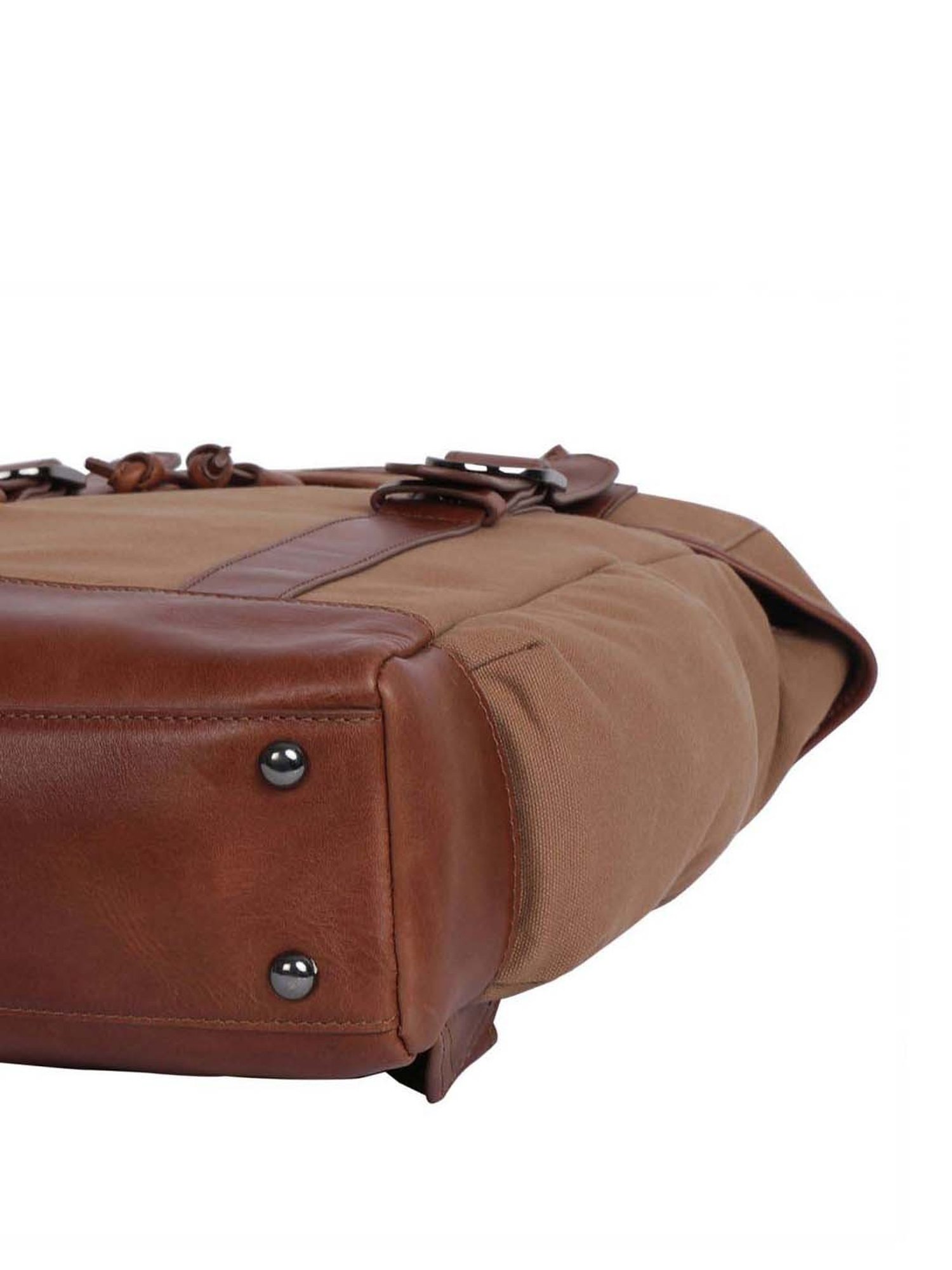 Bagatt Solofra Brown Leather Medium Laptop Backpack