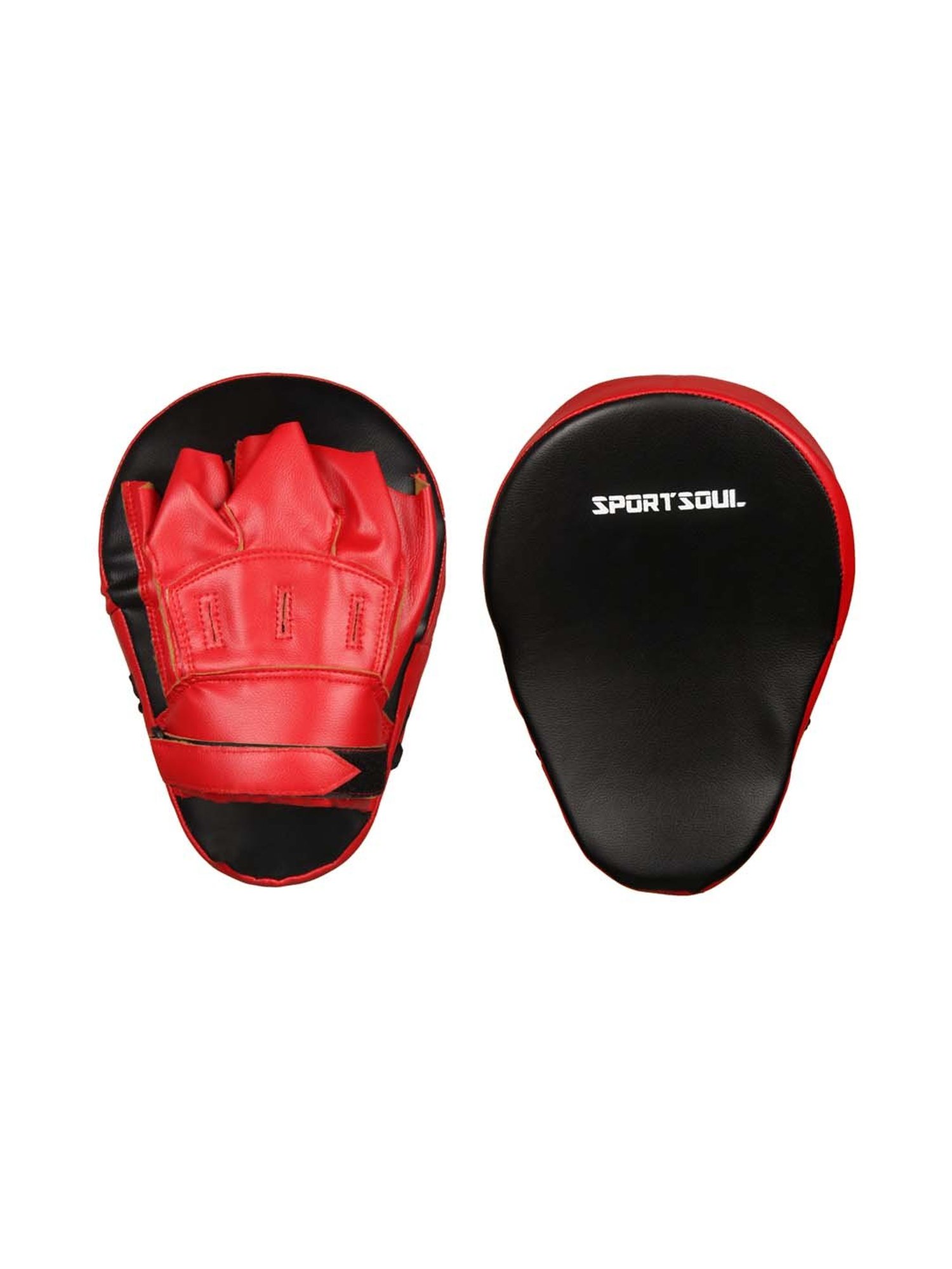 SportSoul Black & Red Curved Focus Pad for Boxing and Martial Arts (Free Size)