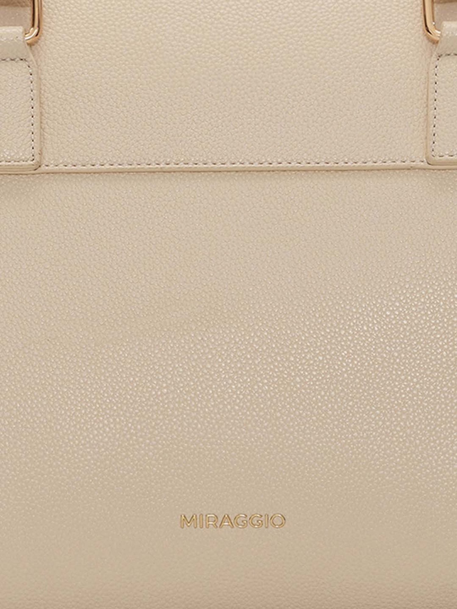 Miraggio Tokyo Beige Solid Large Handbag