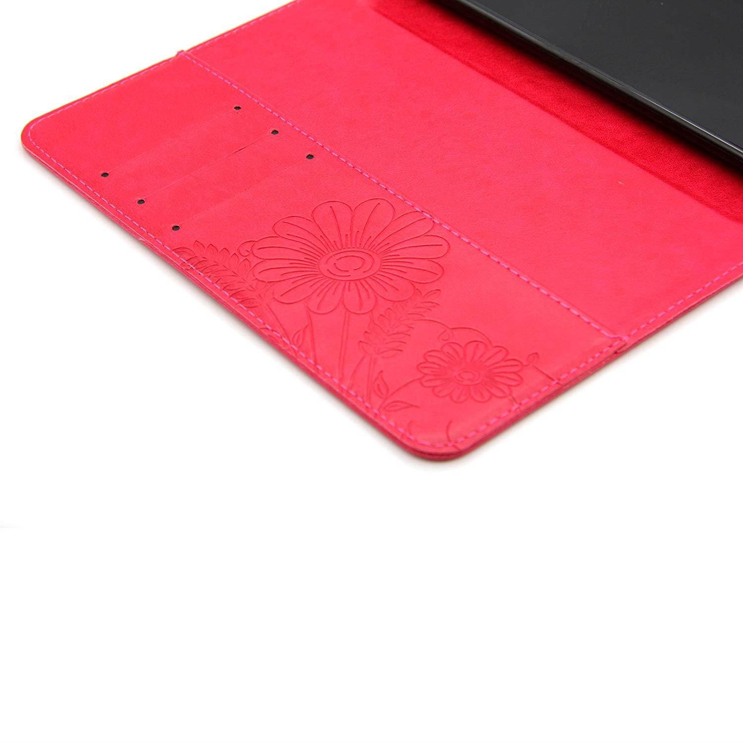 iPad mini 1/2/3 Case,Artyond Card Slot Stand Case Smart Magnetic Cover With [Auto Wake/Sleep Feature] Soft Micro Fiber TPU Leather Protective Case For Apple iPad mini 1 2 3 (Red)