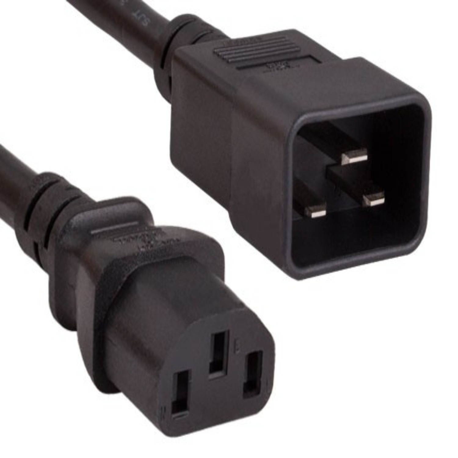 SANOXY Cables and Adapters; 10ft 14 AWG 15A 250V Power Cord (IEC320 C20 to IEC320 C13), Black