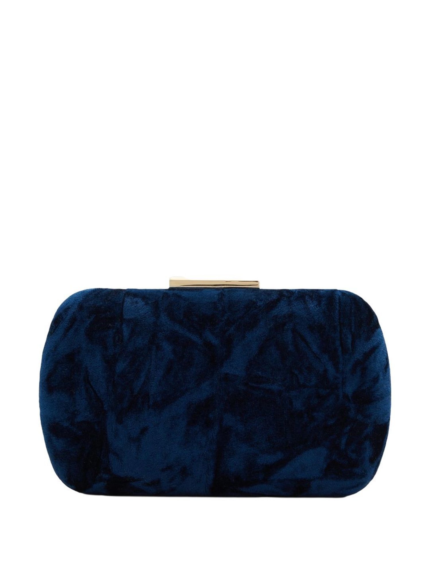 Call It SpringNavy Fabric Box Clutch