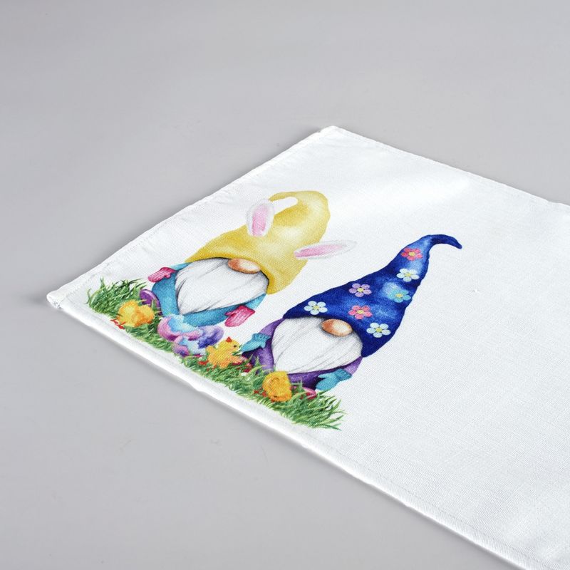 Genie Crafts Beige Linen Fabric Dining Table Runner Roll, 360 Inches Long x 17.7 in