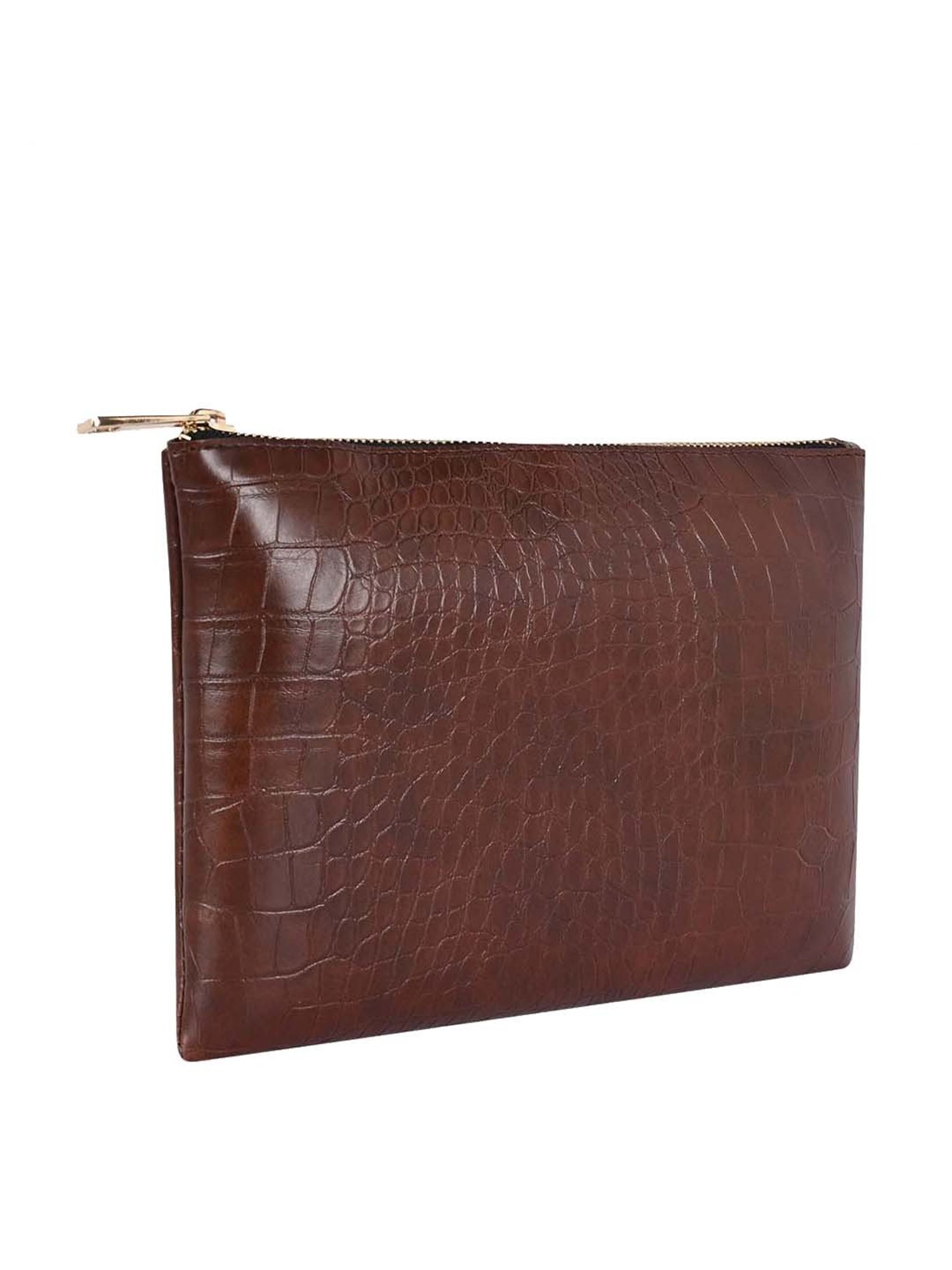 Bagsy Malone Brown Textured Pouch