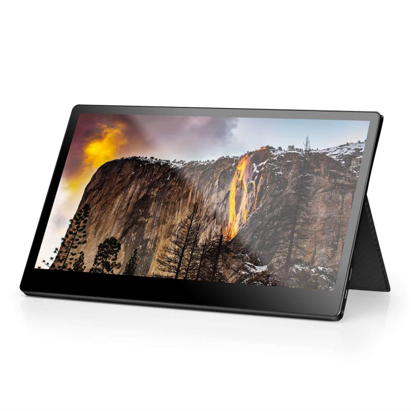 SainSonic EVOPIX 15.6" FHD 1080P Multi-Touch Portable Monitor, IPS Screen, Onboard USB Type-C/Mini HDMI Port, Built-in 2 x 1.5W Speakers, One Wheel Switch, for Laptops, Mac, Xbox, PS4 and Nintendo