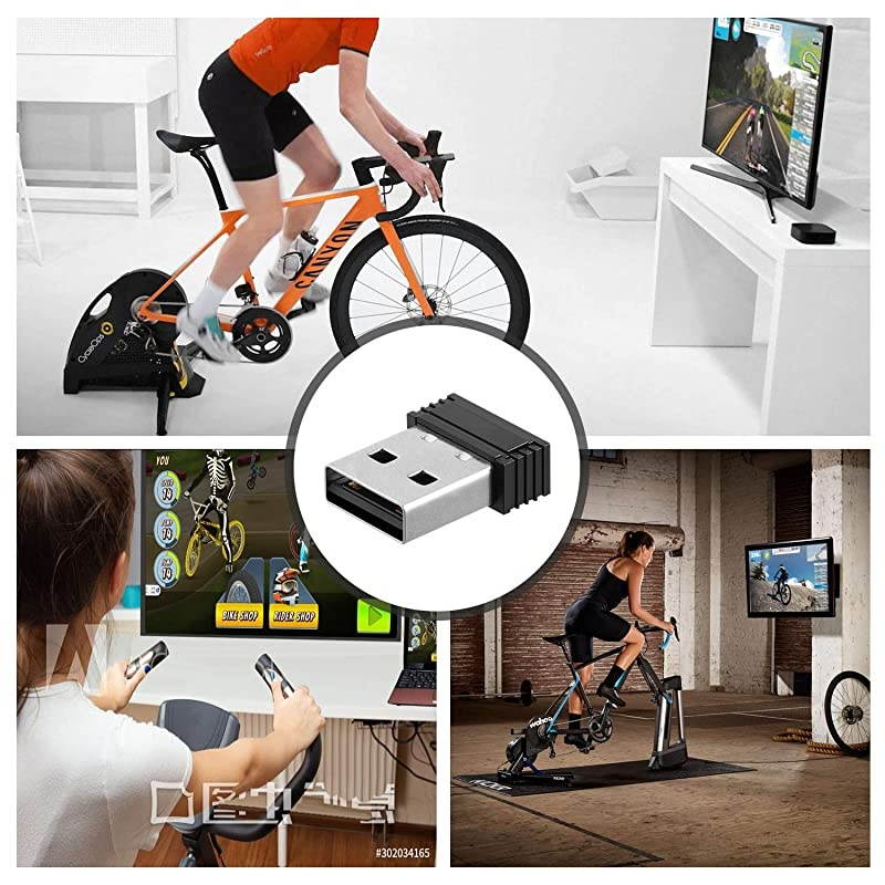 USB ANT Stick Compatible with Zwift TrainerRoad Wahoo Garmin Cycleops Trainer Rouvy TacX Sufferfest PerfPRO