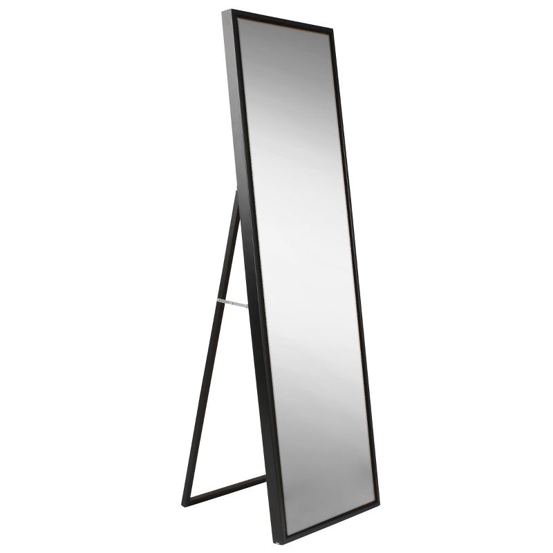 18" x 58" Evans Free Standing Floor Mirror with Easel Black - Kate and Laurel