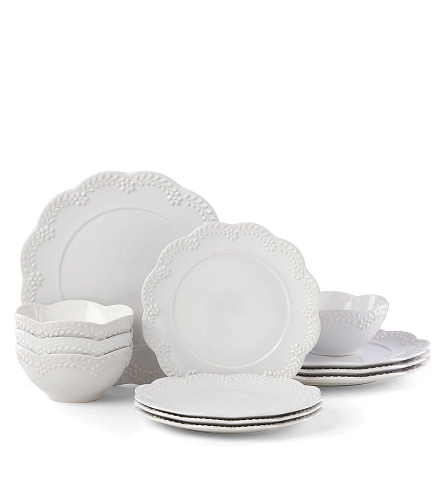 Lenox Chelse Muse Floral 12-Piece Dinnerware Set