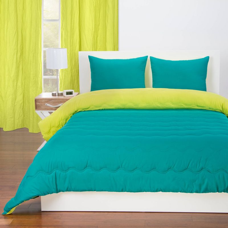 50"x84" Blackout Grommet Curtain Panels Granny Smith Green - Crayola