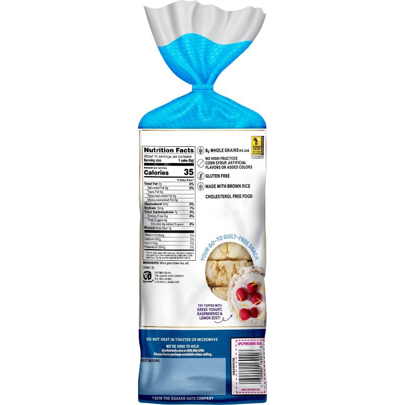 Quaker Lightly Salted Gluten Free Rice Cakes - 4.47oz