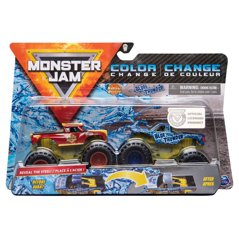 Monster Jam Blue Thunder 1:64 Scale - 2pk