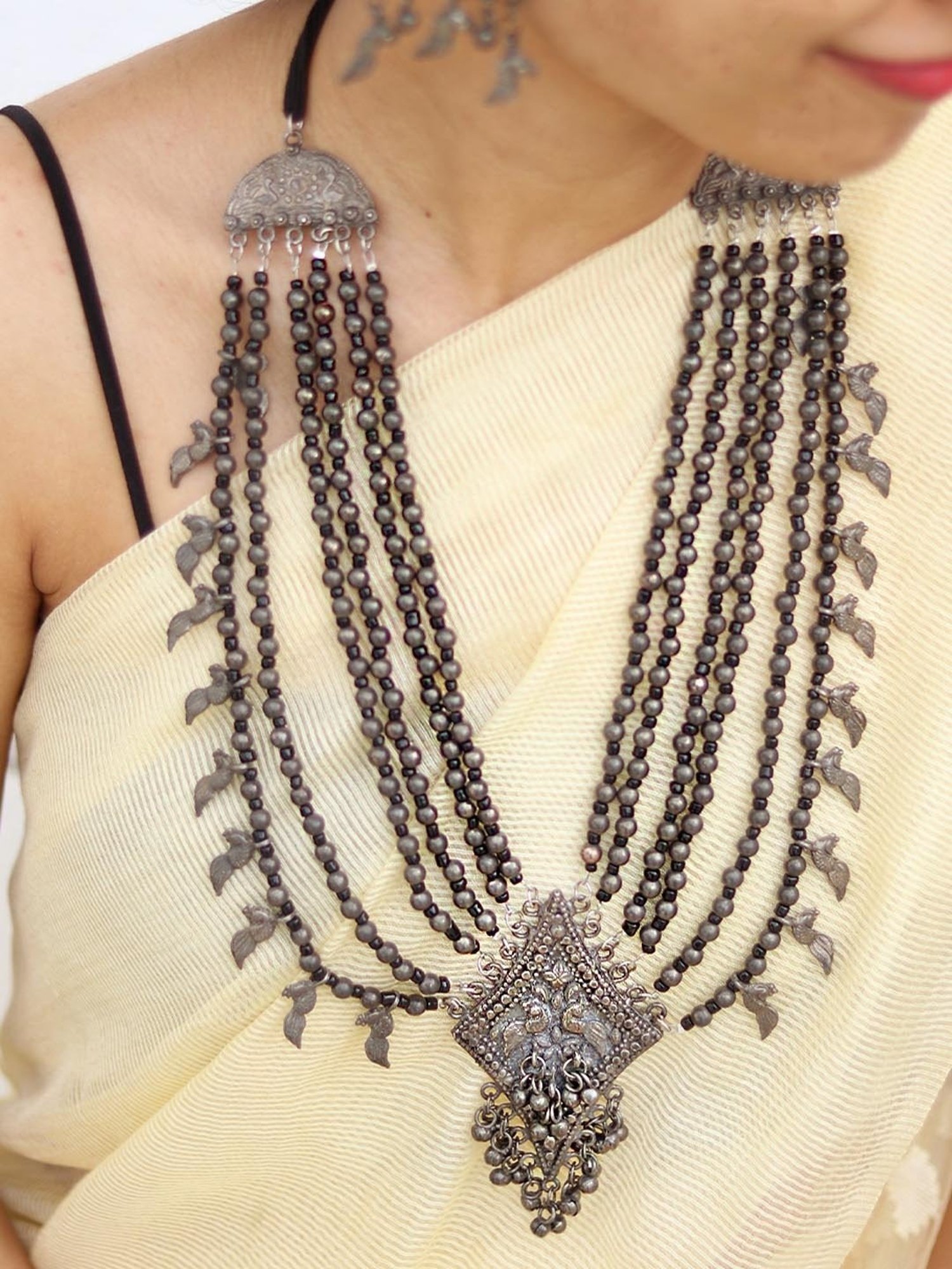 Teejh Mishka Long Necklace & Earrings