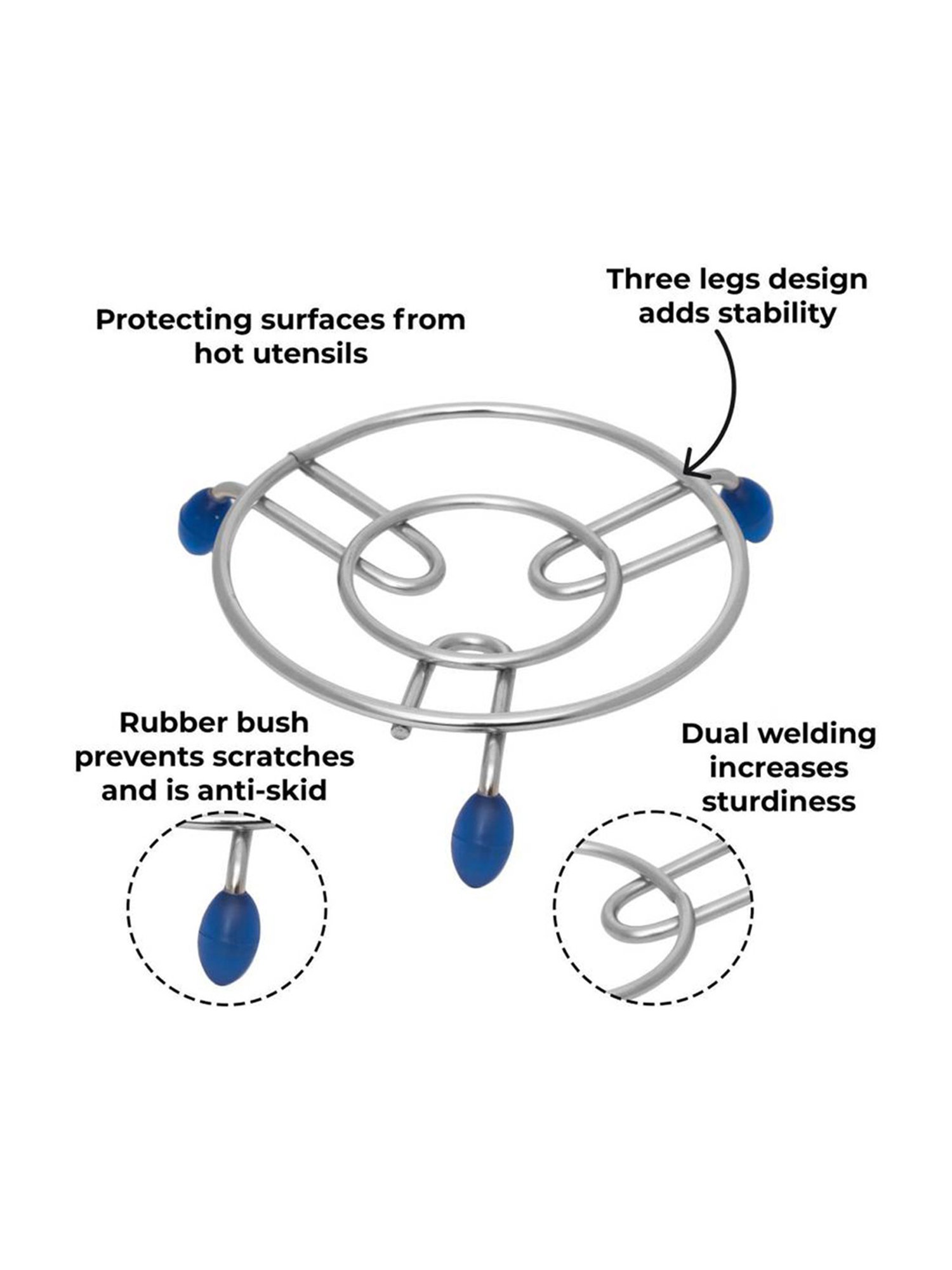 Meyer Stainless Steel Knife Sharpener 3 Stage Sharpening Tool for Kitchen
