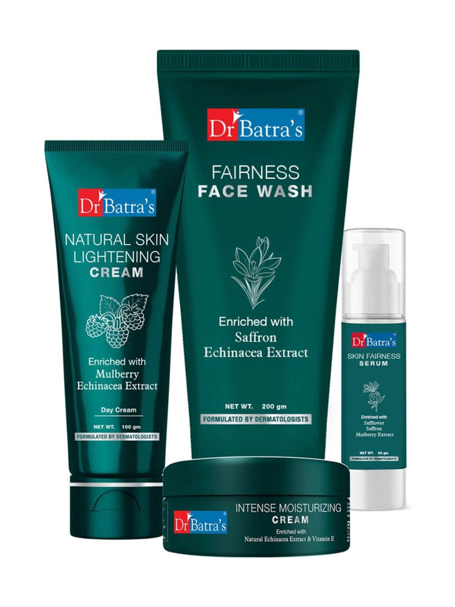 Dr. Batra's Skin Fairness Serum, Fairness Face Wash, Lightening & Moisturizing Cream
