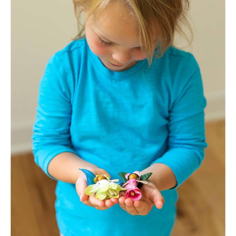 Magic Cabin - Fairy Dolls - Take-Along Posable Pocket Fairies for Kids, Set of 6
